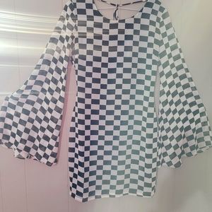 Black & white small mini dress